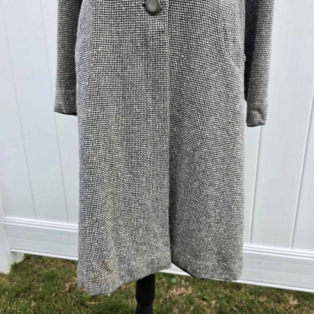 Belle Shoppe Vintage Wool Tweed Coat Women's Medium